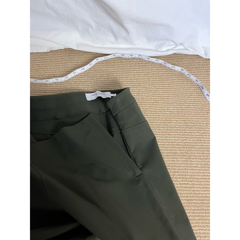 MM. La Fleur Women Green Ankle Dress Pants Size 10 Zip Side - Picture 11 of 14